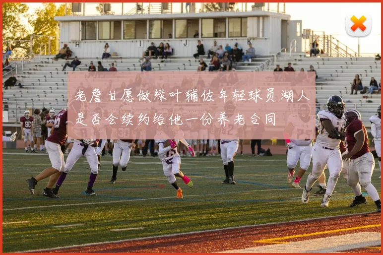 老詹甘愿做绿叶辅佐年轻球员湖人是否会续约给他一份养老合同